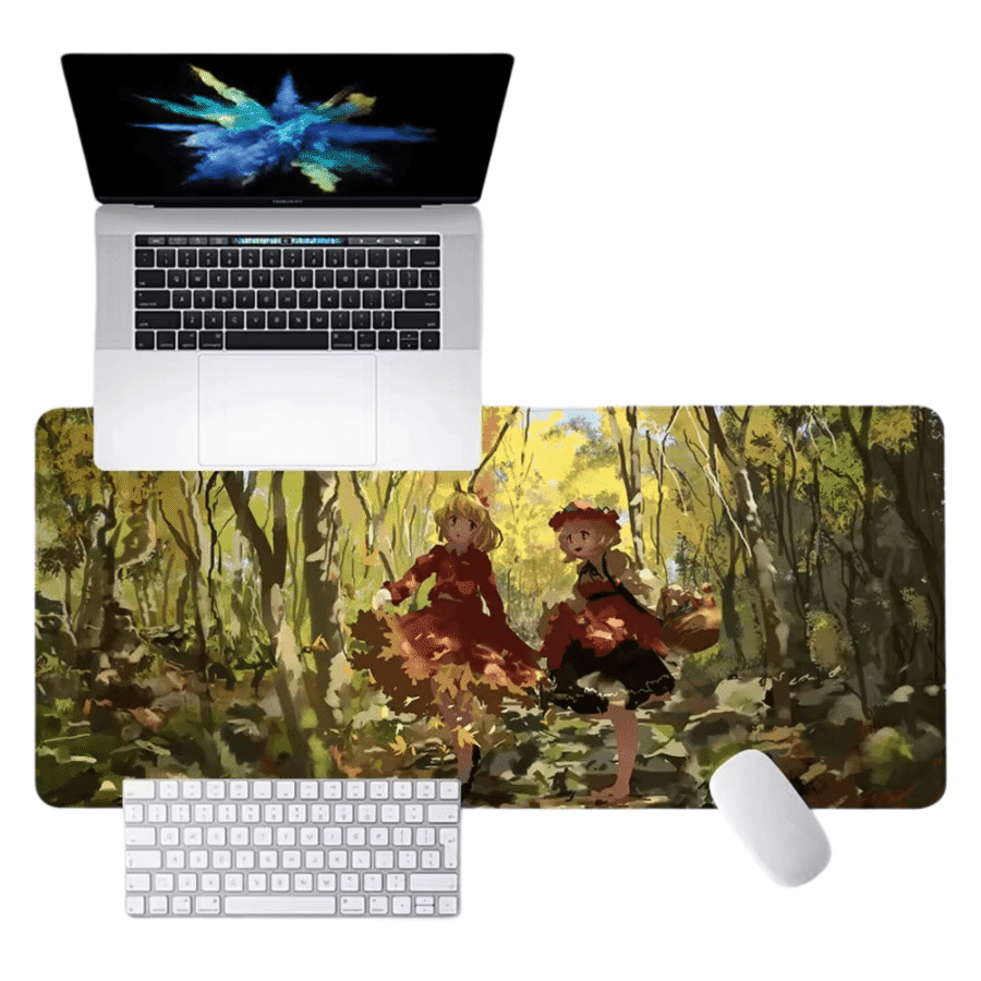 Anime Touhou Project Minoriko Aki And Shizuha Aki HD Printing Mouse Pad Anime Touhou Project Minoriko Aki And Shizuha Aki HD Printing Mouse Pad