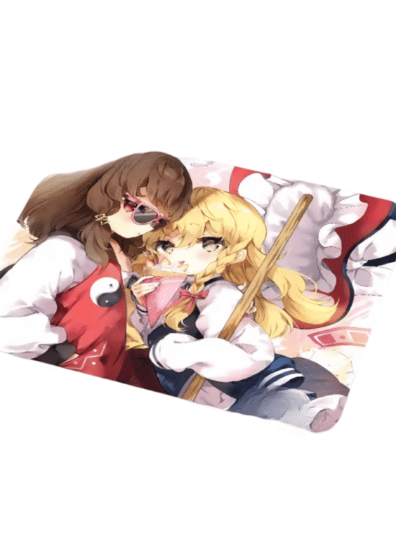 Touhou Project Reimu Hakurei And Marisa Kirisame Anime Printed Mouse Pad