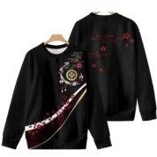 Anime Touken Ranbu Kashuu Kiyomitsu 3D Printed Black T-Shirt