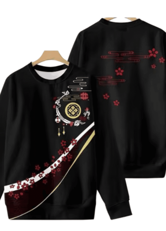Anime Touken Ranbu Kashuu Kiyomitsu 3D Printed Black T-Shirt