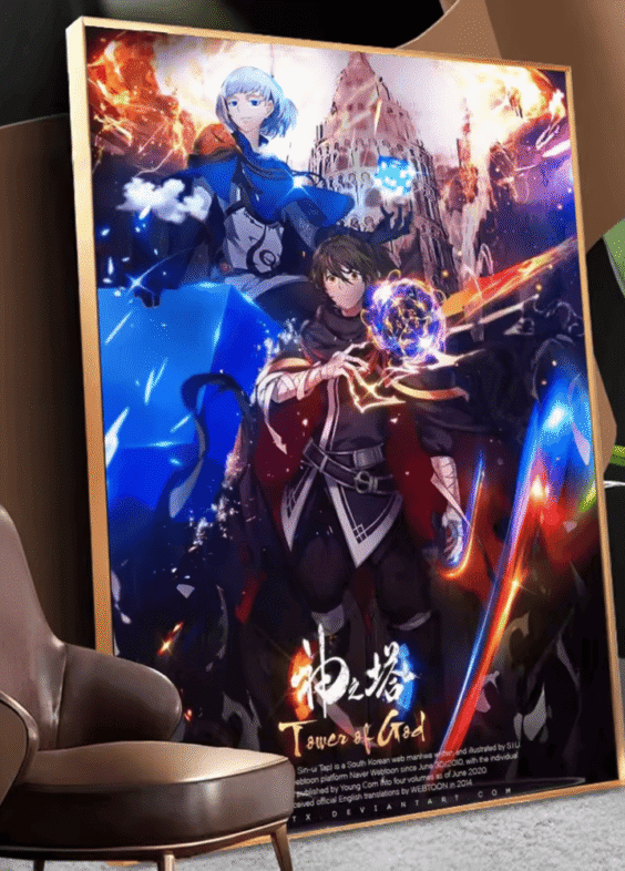 Anime Tower Of God Bam And Khun Poster Wall Art