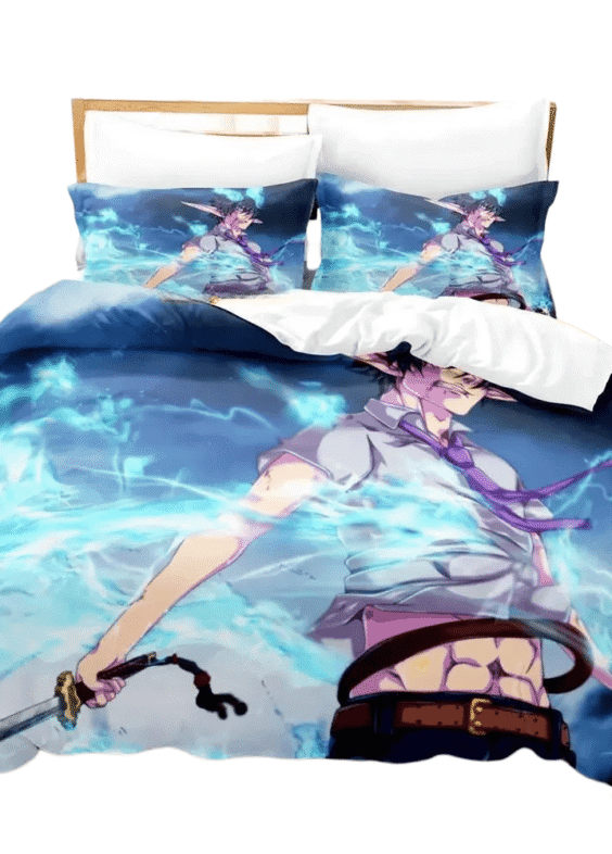 Anime Blue Exorcist Rin Okumura Duvet Cover Set