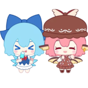 Anime TouHou Project Cirno And Mystia Lorelei Keychain
