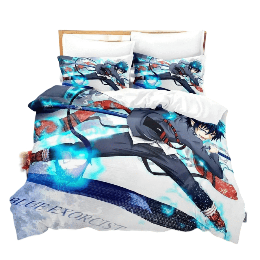 Blue Exorcist Rin Okumura Anime Printed Duvet Cover Set Blue Exorcist Rin Okumura Anime Printed Duvet Cover Set