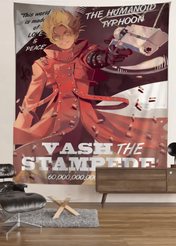 Anime Trigun Vash The Stampede Tapestry Wall Hanging