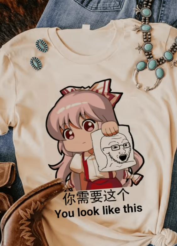 Touhou Project Reimu Hakurei Anime T-Shirt For Women