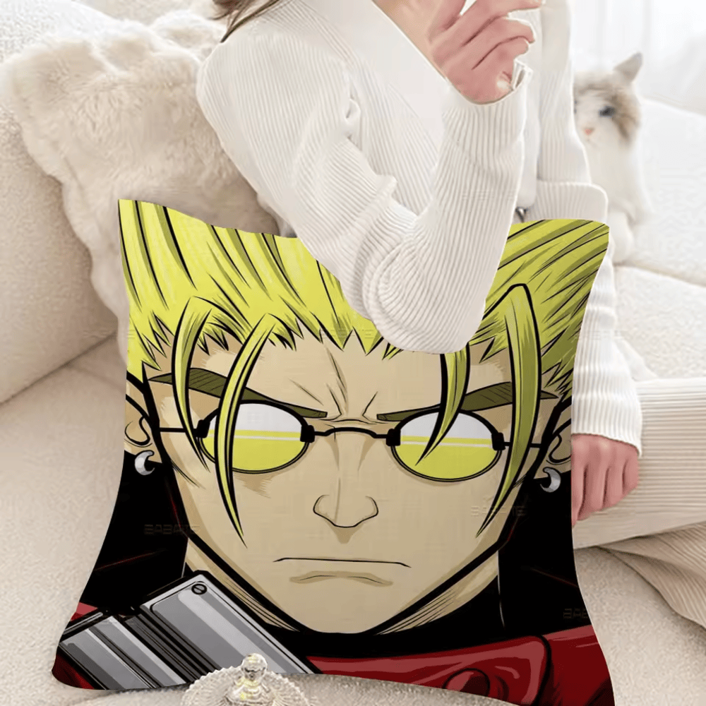Trigun Anime Vash The Stampede Pillow Cover Trigun Anime Vash The Stampede Pillow Cover