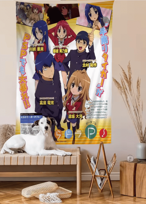 Anime Toradora Characters Wall Hanging Sheet