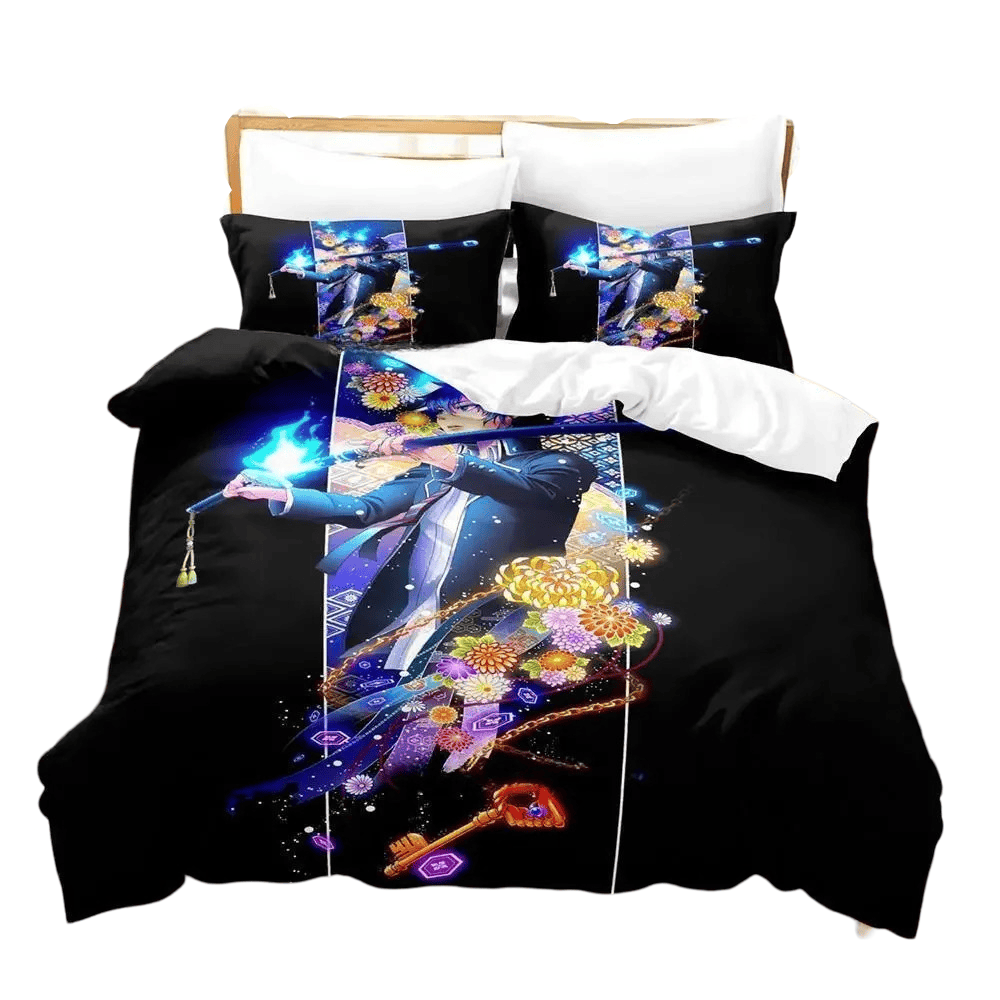 Blue Exorcist Rin Okumura Anime Duvet Cover Set Blue Exorcist Rin Okumura Anime Duvet Cover Set