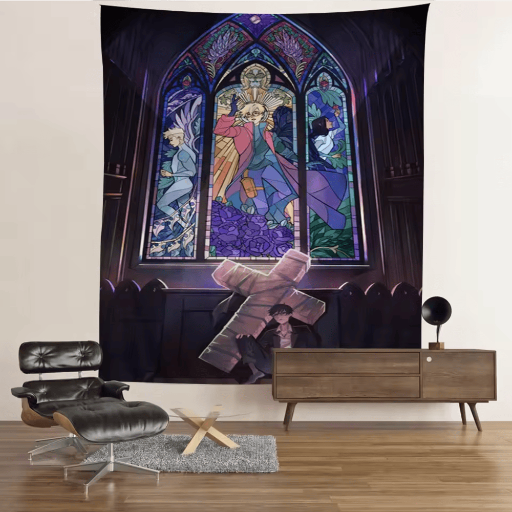Anime Trigun Nicholas D. Wolfwood Tapestry Wall Hanging Anime Trigun Nicholas D. Wolfwood Tapestry Wall Hanging
