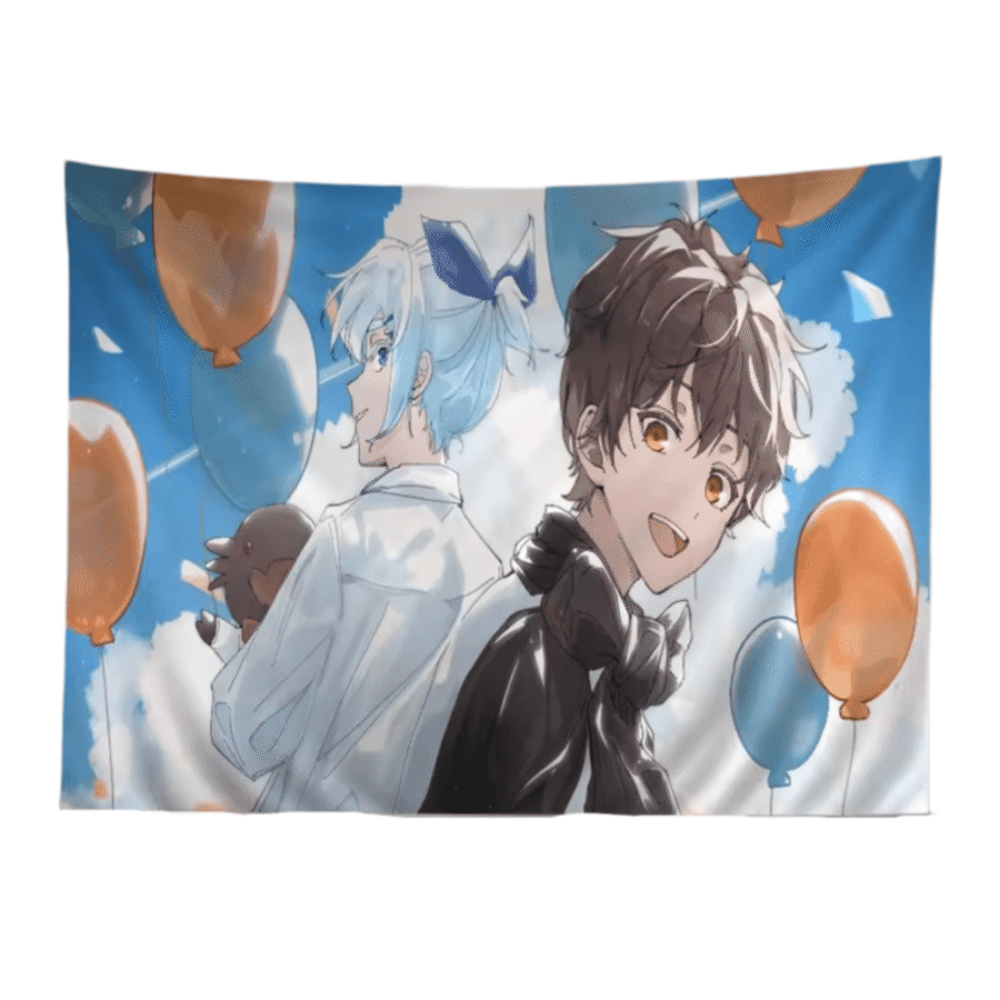 Anime Tower Of God Baam And Khun Tapestry Hanging Wall Art Anime Tower Of God Baam And Khun Tapestry Hanging Wall Art