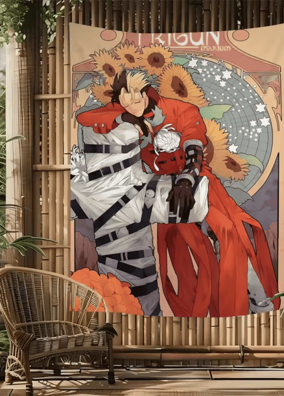 Trigun Anime Vash The Stampede Tapestry Poster Wall Art