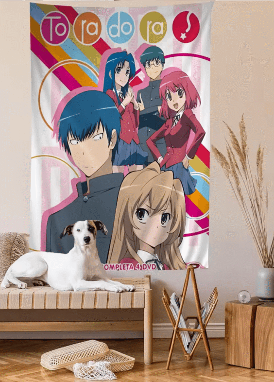 Anime Toradora Characters Print Wall Hanging Sheet
