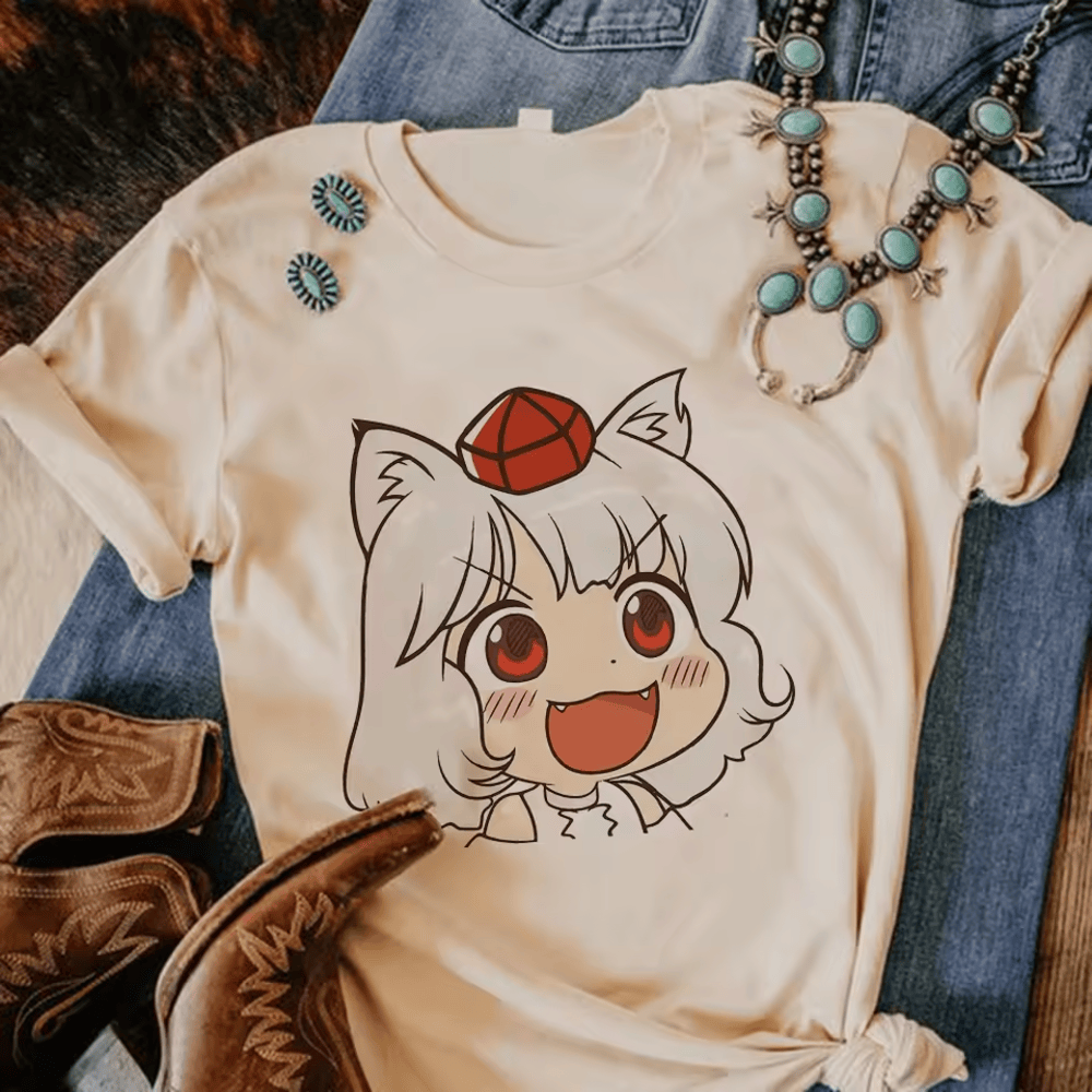Anime Touhou Project Momiji Inubashiri T-Shirt For Women Anime Touhou Project Momiji Inubashiri T-Shirt For Women
