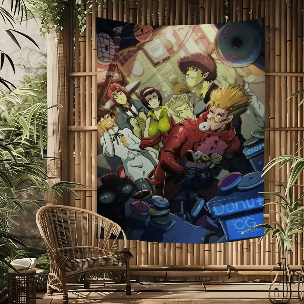 Trigun Anime Character Tapestry Poster Wall Art Trigun Anime Character Tapestry Poster Wall Art