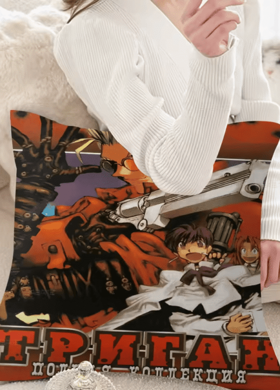 Anime Trigun Vash the Stampede With Friends Pillow Cover