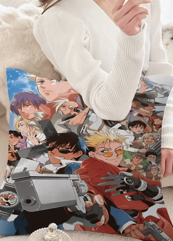 Anime Trigun Character Printed Pillow Cover