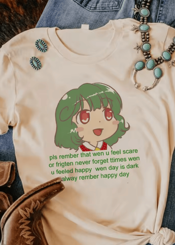Anime Touhou Project Yuuka Kazami T-Shirt For Women