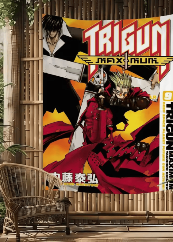 Anime Trigun Maximum Stampede And Nicholas Tapestry Poster Wall Art