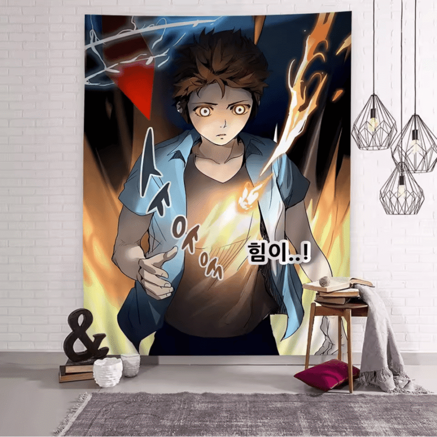 Tower Of God Anime Twenty-Fifth Baam Wall Hanging Tapestries Tower Of God Anime Twenty-Fifth Baam Wall Hanging Tapestries