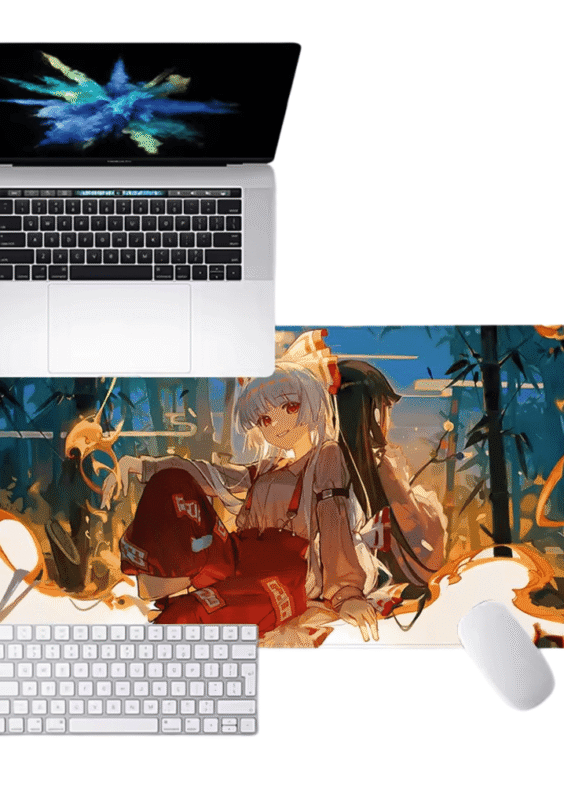 Anime Touhou Project Fujiwara No Mokou HD Printing Mouse Pad
