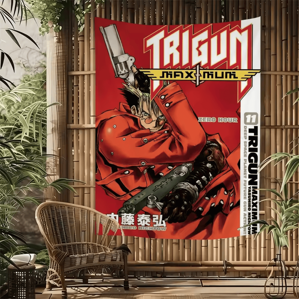 Anime Trigun Maximum Stampede Tapestry Poster Wall Art Anime Trigun Maximum Stampede Tapestry Poster Wall Art