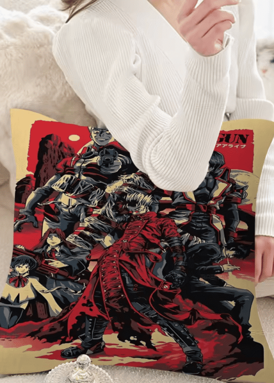 Anime Trigun Character Pillow Cover