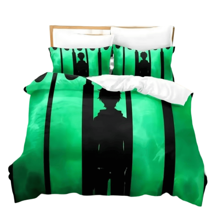 Anime Tower Of God Twenty-Fifth Bam Green Bedding Set Anime Tower Of God Twenty-Fifth Bam Green Bedding Set