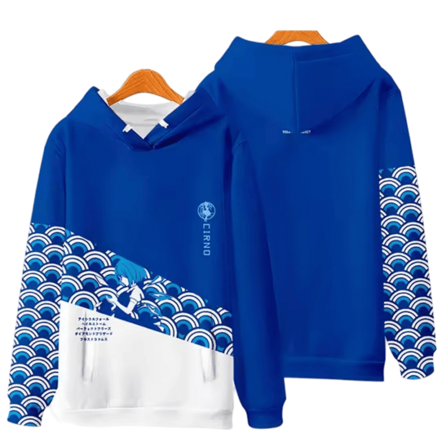 Anime Touhou Project Cirno 3D Printed Sweatshirt Anime Touhou Project Cirno 3D Printed Sweatshirt