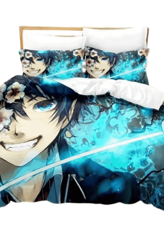 Blue Exorcist Rin Okumura Anime Microfiber Bedding Set