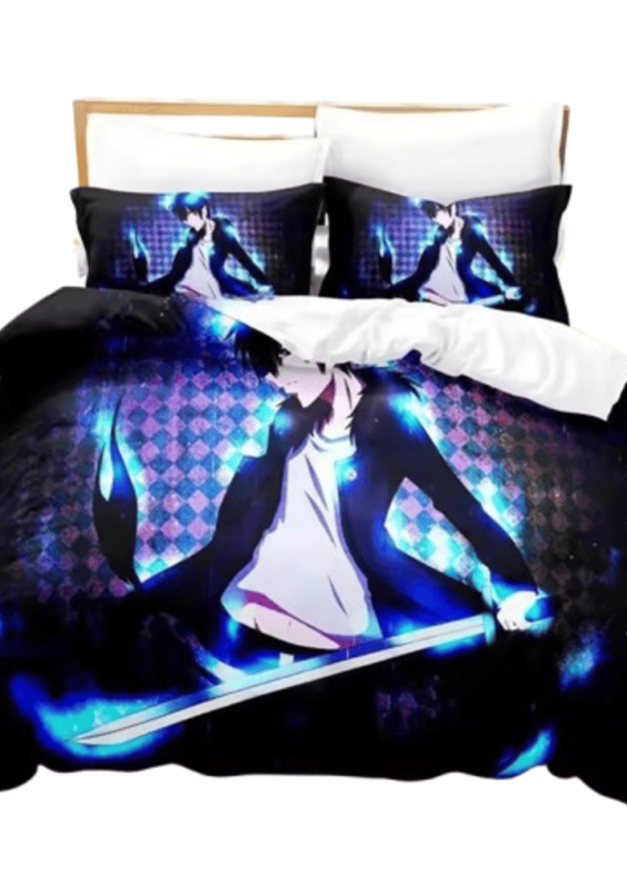 Anime Blue Exorcist Rin Okumura Microfiber Bedding Set