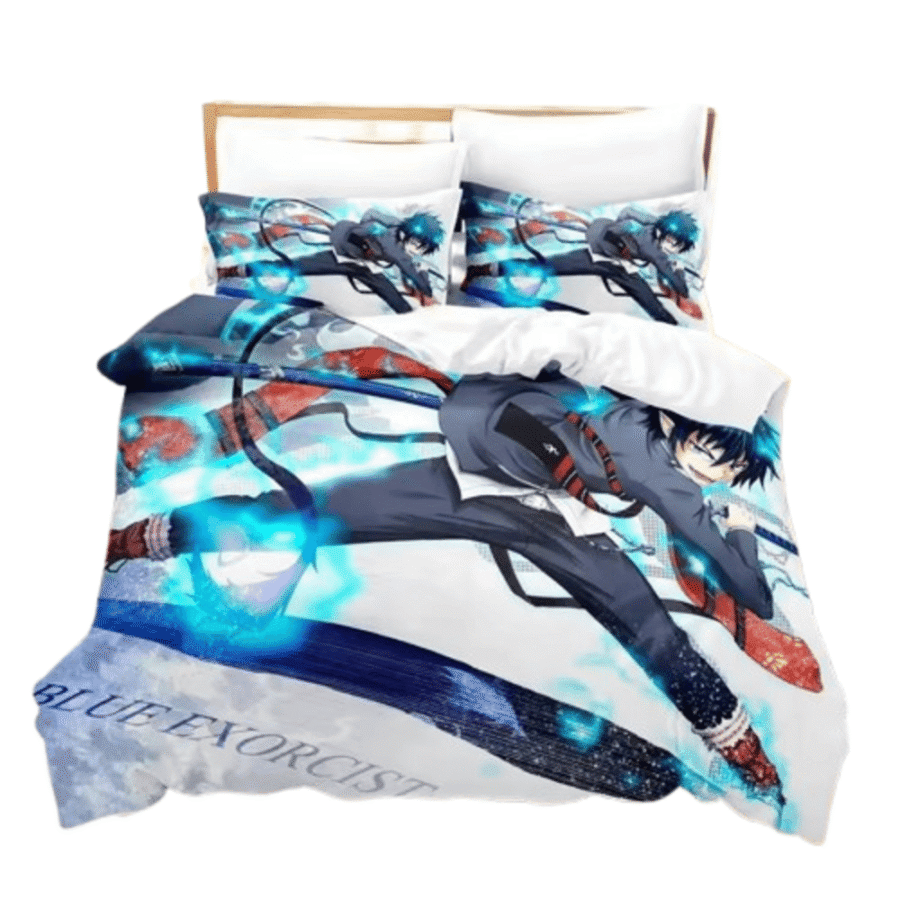 Blue Exorcist Anime Rin Okumura Print Bedding Set Blue Exorcist Anime Rin Okumura Print Bedding Set