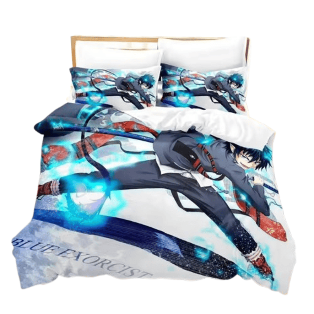 Blue Exorcist Anime Rin Okumura Print Bedding Set Blue Exorcist Anime Rin Okumura Print Bedding Set