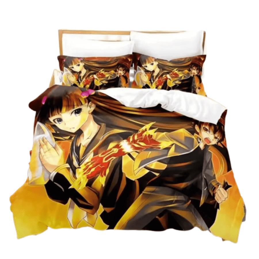 Twin Star Exorcists Benio And Rokuro Anime Print Bedding Set Twin Star Exorcists Benio And Rokuro Anime Print Bedding Set