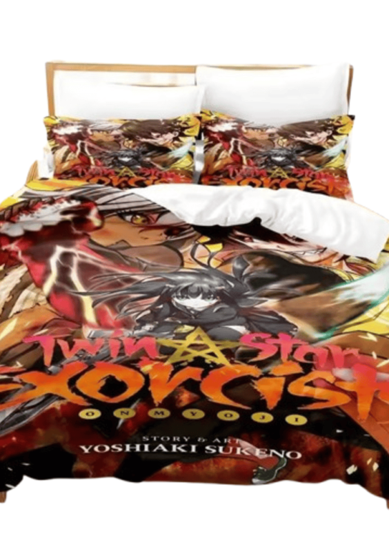 Twin Star Exorcists Rokuro And Benio Anime Microfiber Bedding Set