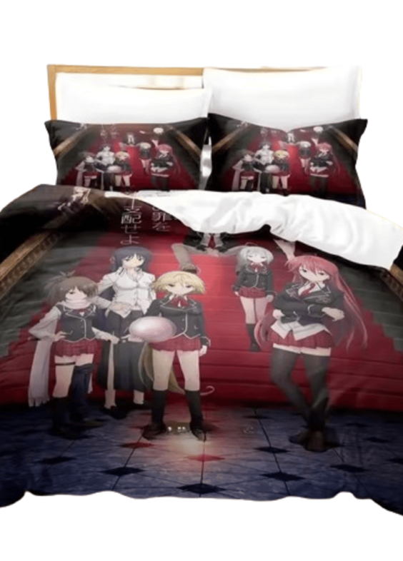 Anime Trinity Seven Character Printed Bedding Set