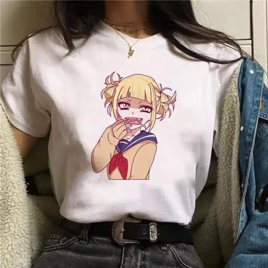 Anime My Hero Academia Himiko Toga Printed T-Shirt
