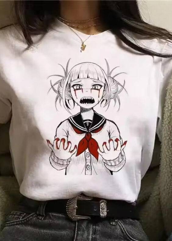 My Hero Academia Anime Himiko Toga White T-Shirt