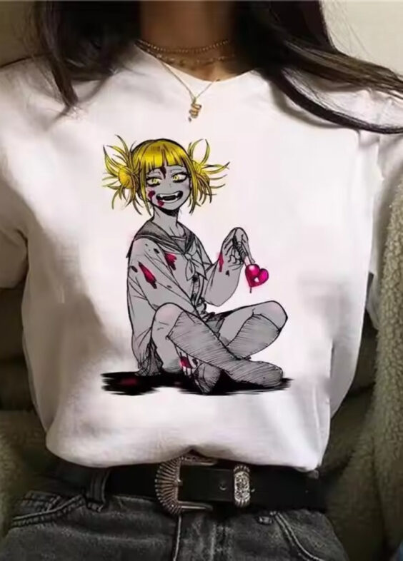 Anime My Hero Academia Himiko Toga Casual Woman T-Shirt