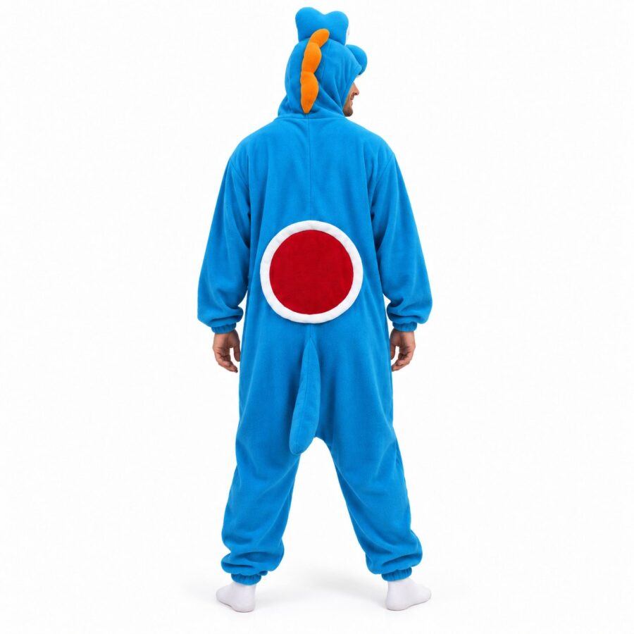 Dinosaur Kigurumi Onesie Blue Back Man Dinosaur Kigurumi Onesie Blue Back Man