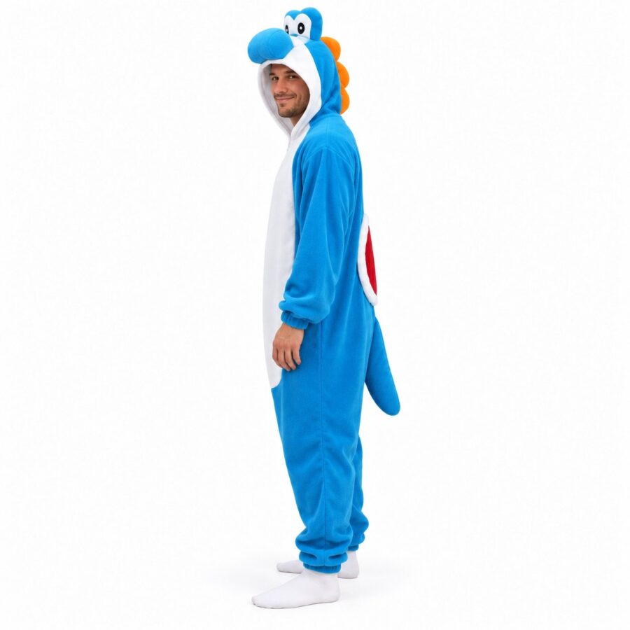 Dinosaur Kigurumi Onesie Blue Side Dinosaur Kigurumi Onesie Blue Side